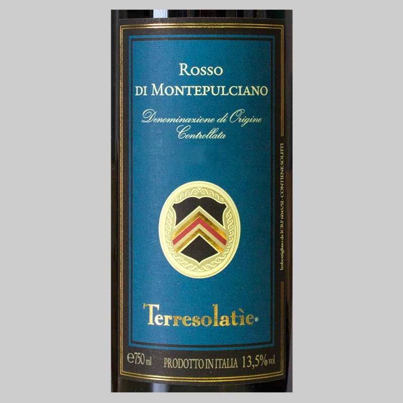 2019 Rosso di Montepulciano "TERRESOLATIE" DOC